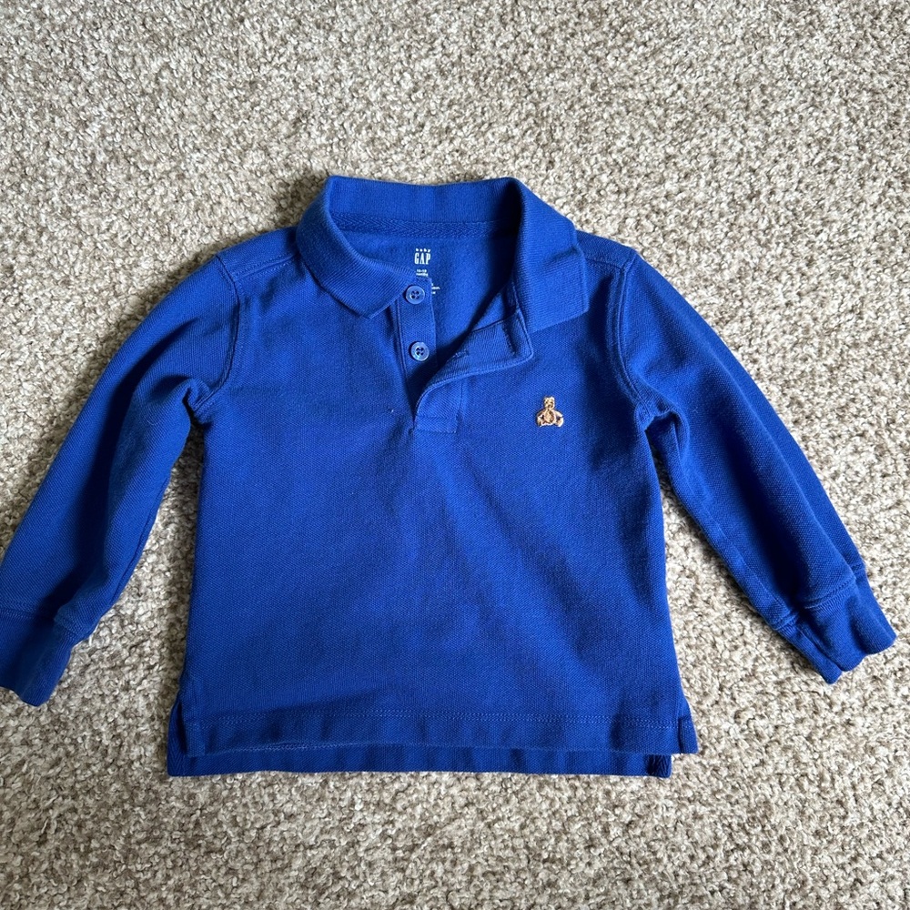 GAP Kids - 12-18Mo - Long Sleeve Polo